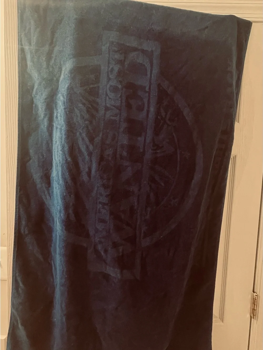 Vintage Beach Towel - Navy Blue - Americas Most Wanted Commemorative Towel